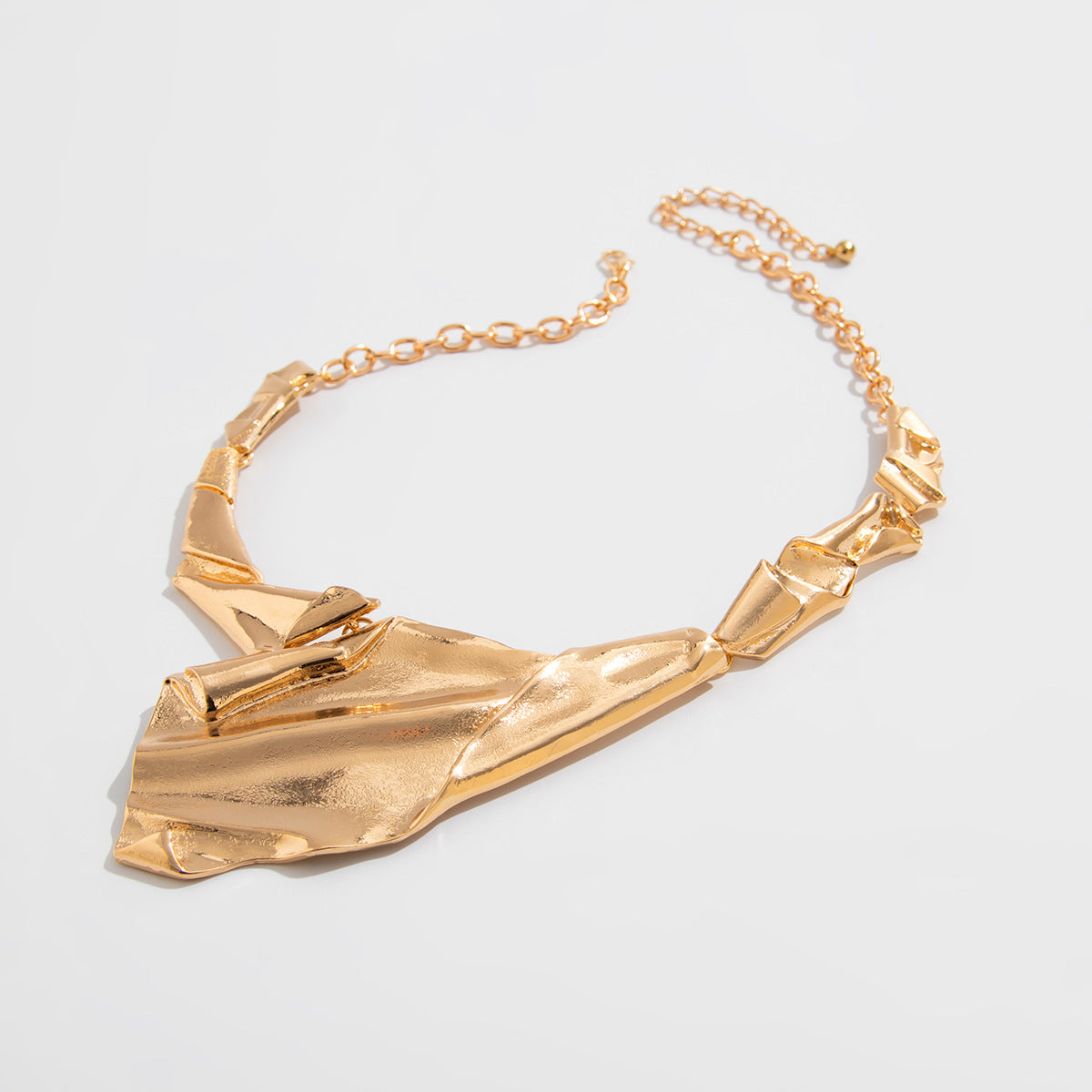 Planderful Vienna Verve Necklace – Unique Irregular Metal Design