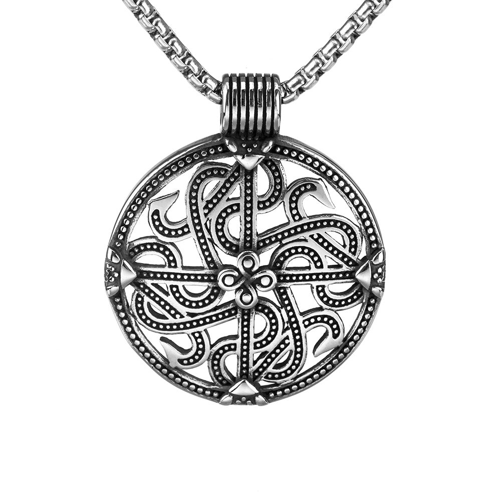 European And American Jewelry Men's Titanium Steel Snake Pendant