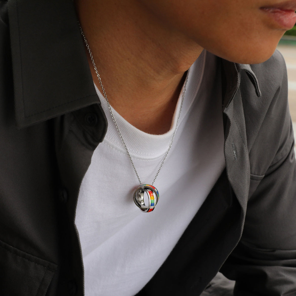 Stainless Steel Pendant — Chain Style Options