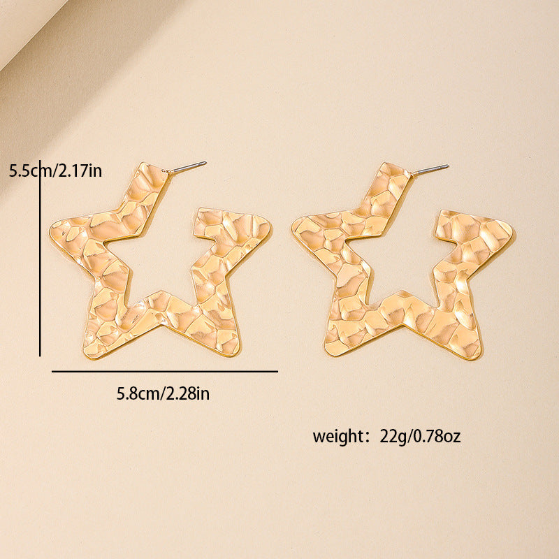Cute Star Hollow Earrings - Vienna Verve Collection