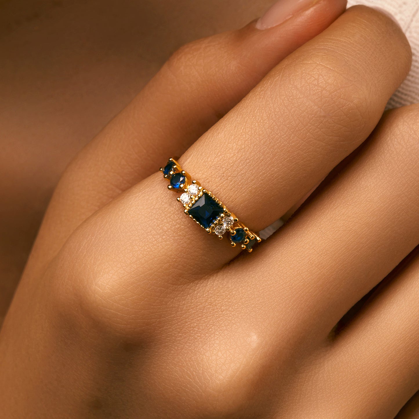 Planderful Gala Fireworks Ring – Elegant Sterling Silver with Zircon Sparkle