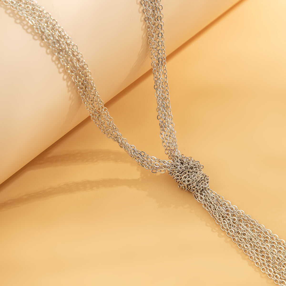 Multi-layer Tassel Necklace with Cross Charm - Vienna Verve Collection