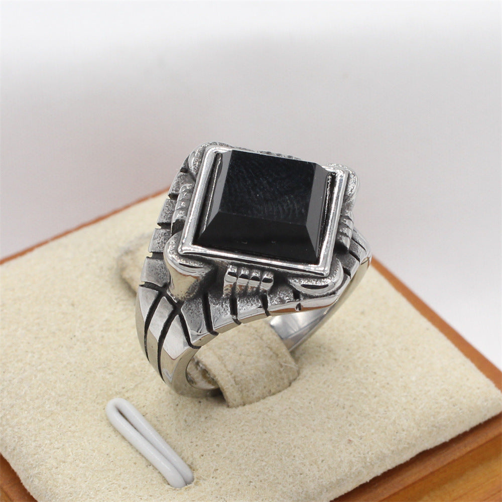 Planderful Stainless Steel Ring For Men Unisex Everyday Genie Collection Durable Statement Jewelry