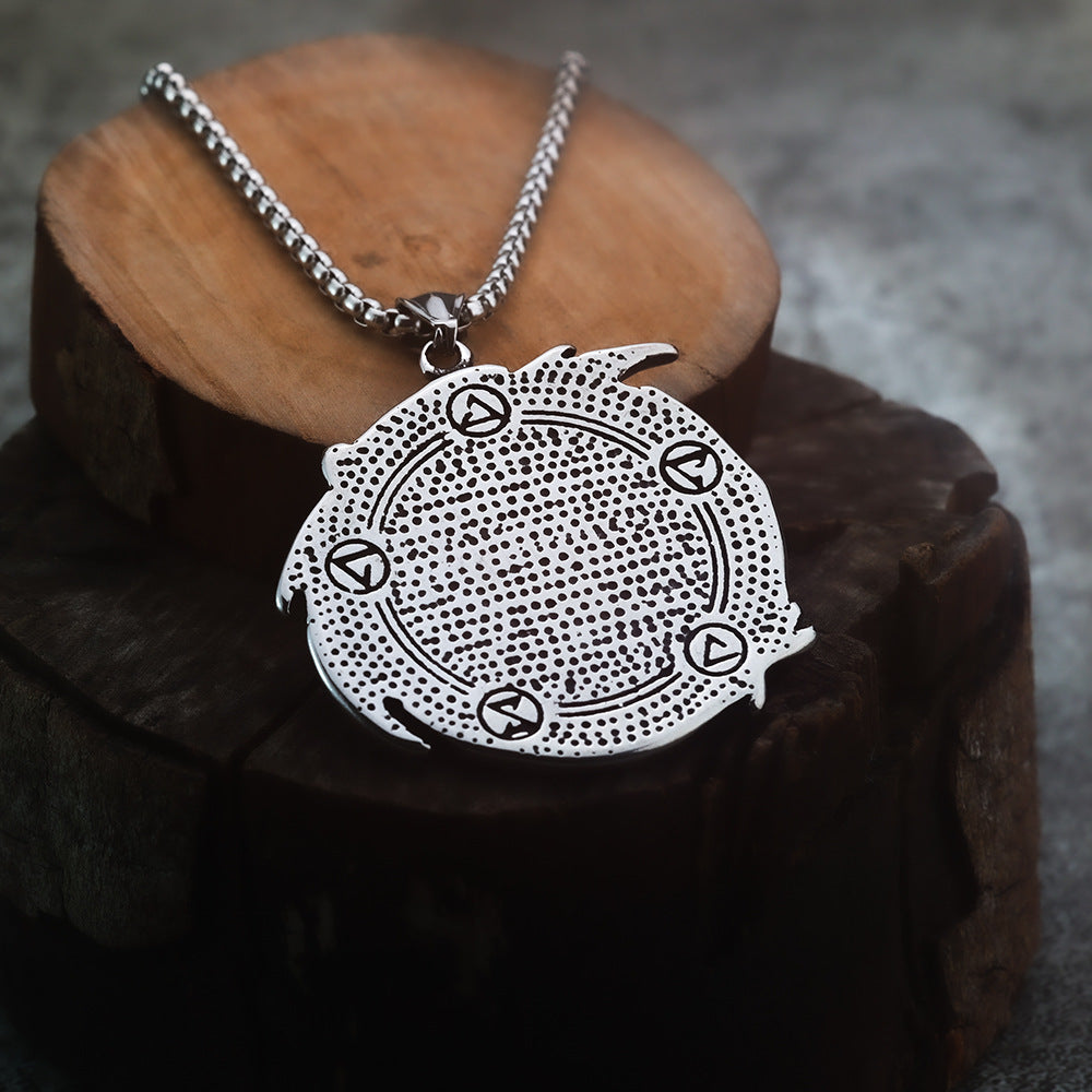 European And American Style Fashion Personalized Viking Pendant Animal Wolf Stainless Steel Decoration For Men