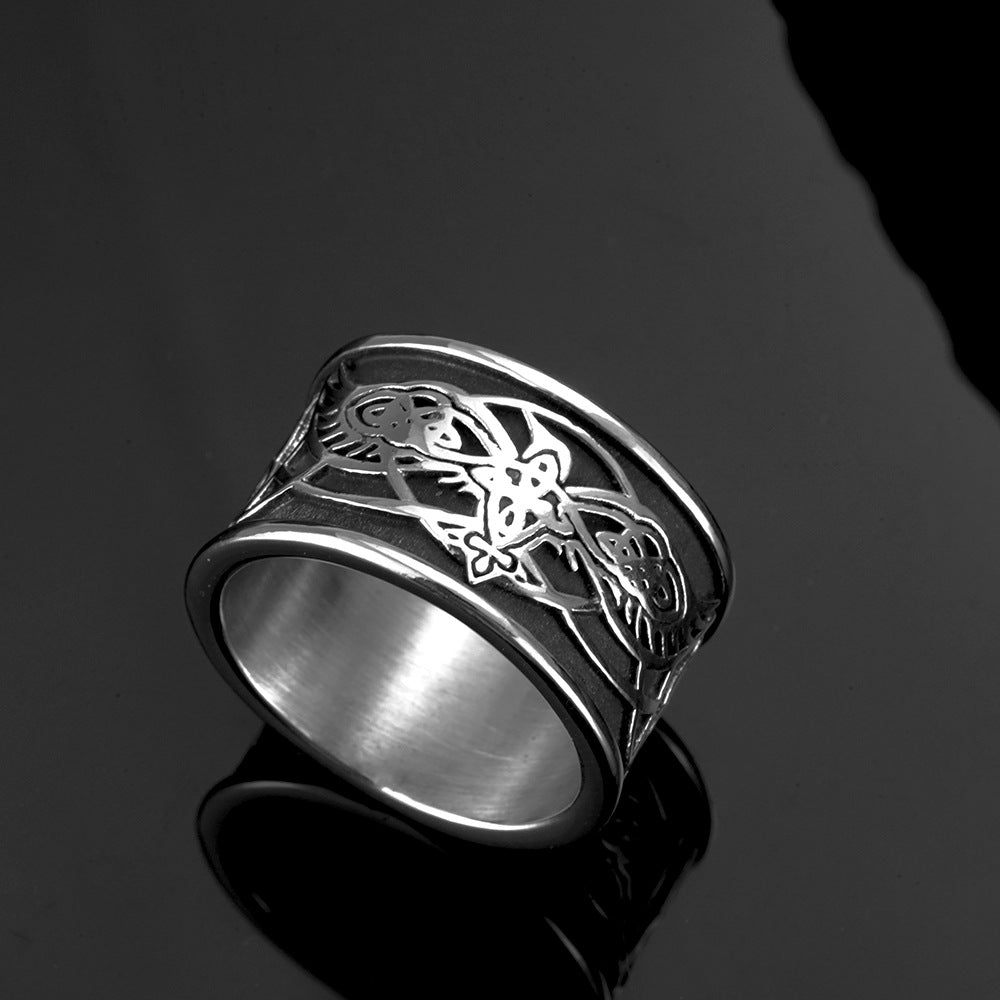 European And American Jewelry Men's Stainless Steel Eagle Ring