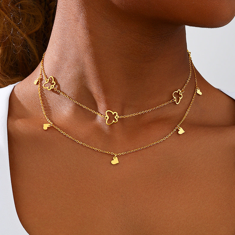 Planderful Vienna Verve Necklace – Fashionable Hollow Butterfly Design