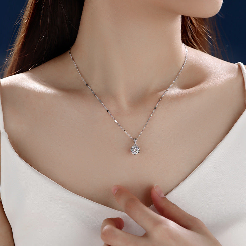 Statement Love 925 Sterling Silver Women's Pendant Necklace