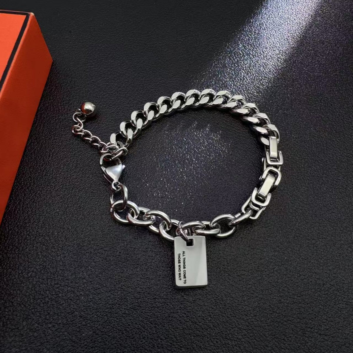 Planderful Jewelry Titanium Steel Bracelet Unisex Hip Hop Style Trendy Jewelry For Men And Women