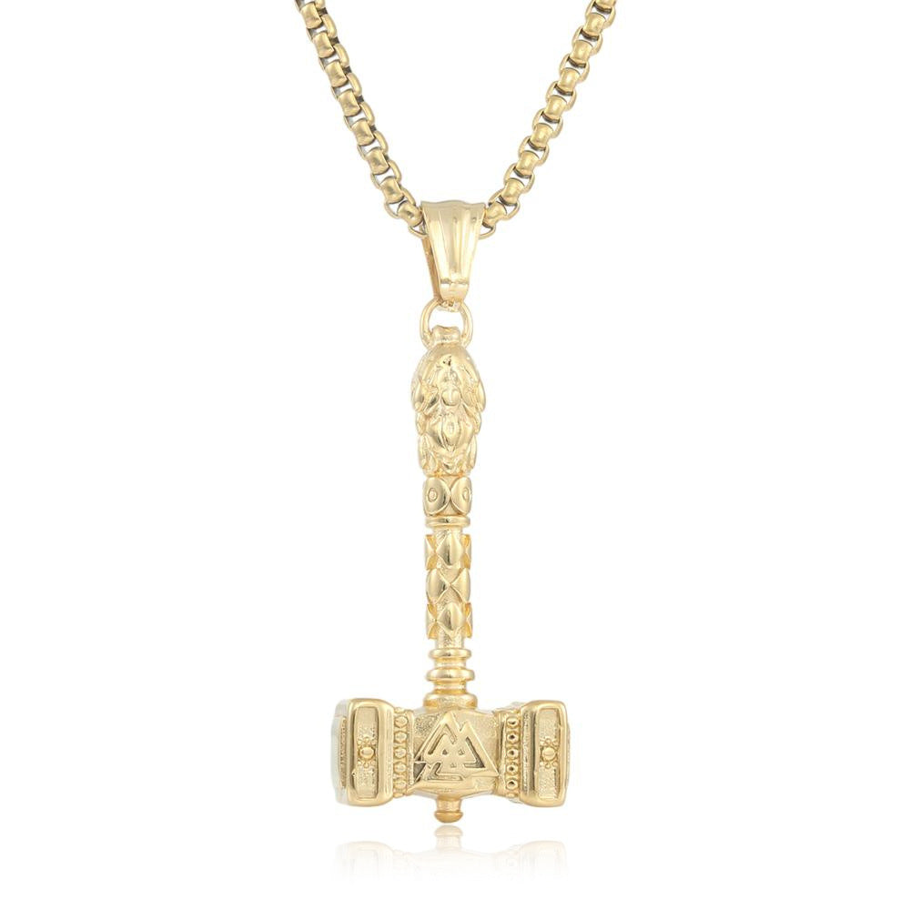 European And American Stainless Steel Thor's Hammer Pendant for Men