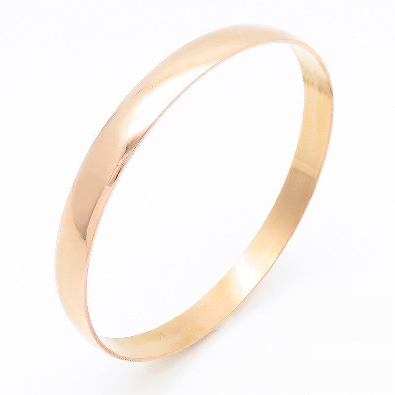 Stacking – Smooth Stainless Steel Women's Diy Bracelet