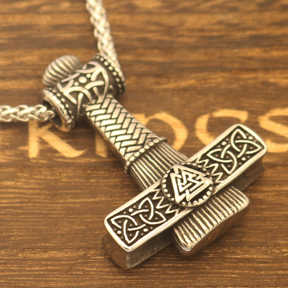 Planderful Odin Rune Necklace Unisex Titanium Steel Pendant