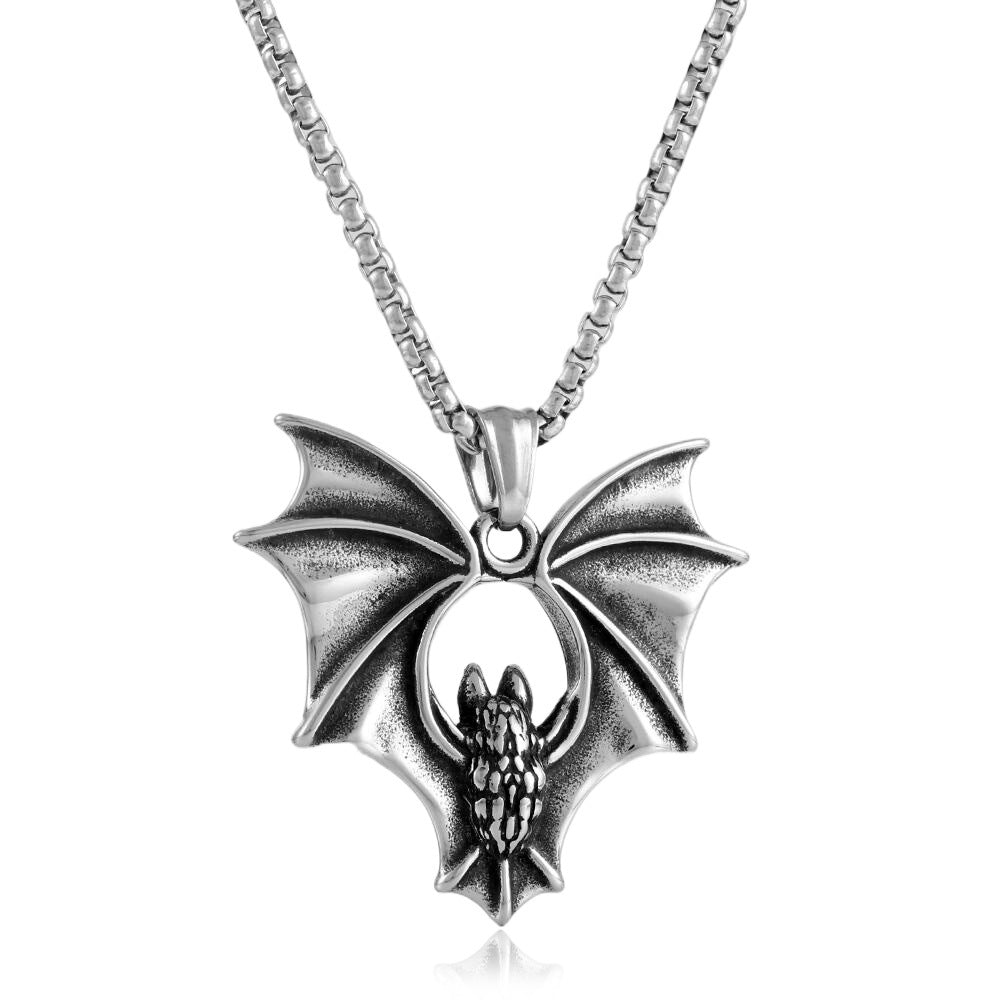 European And American Stainless Steel Fox Pendant Necklace