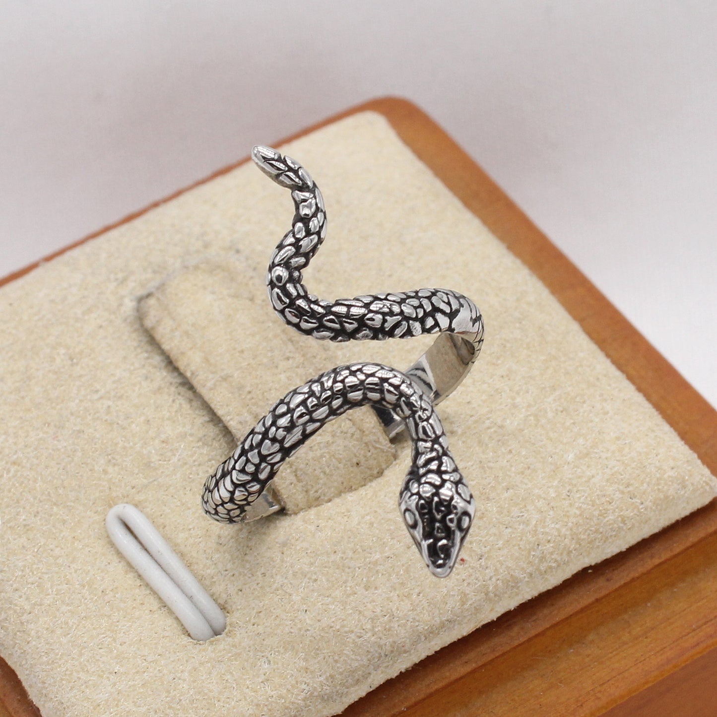 Planderful Jewelry Vintage Snake Ring In Stainless Steel Personalized European Design