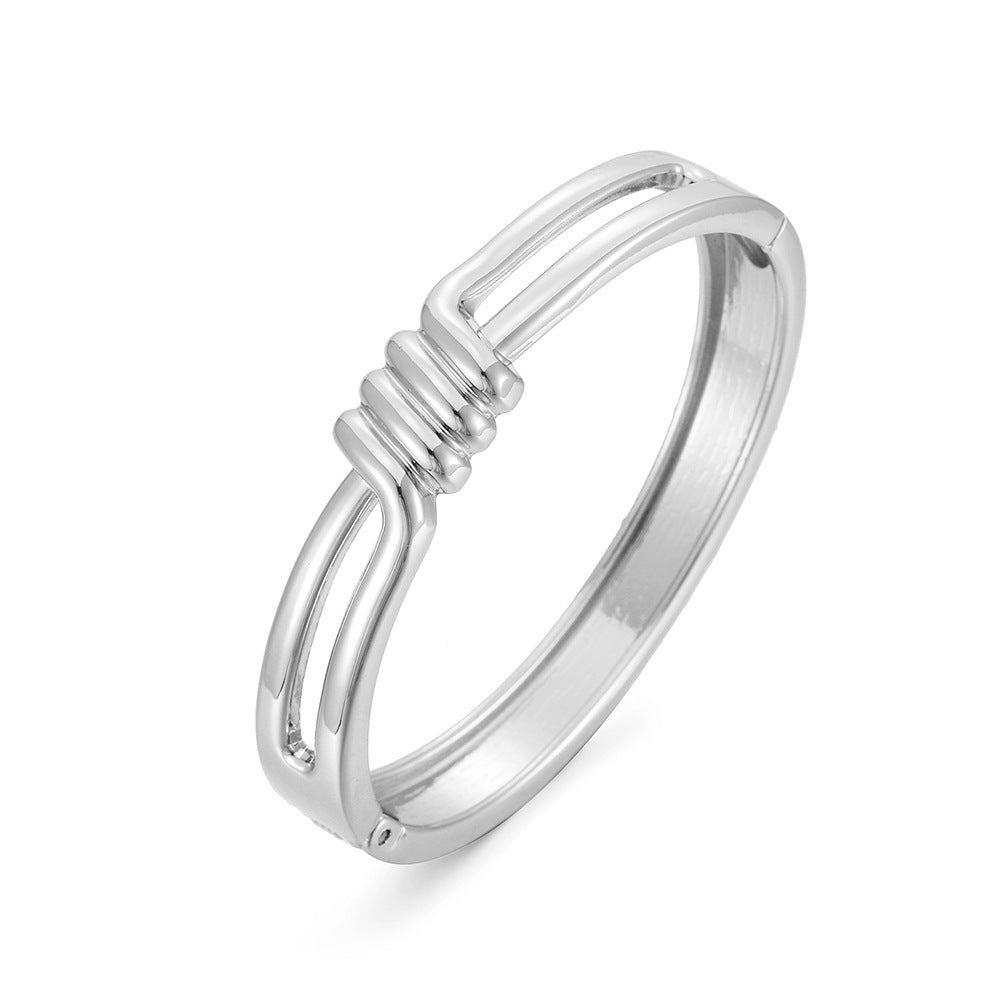 Fashion Forward Adjustable Bracelet for Women - Elegant Alloy Jewelry from Vienna Verve Collection