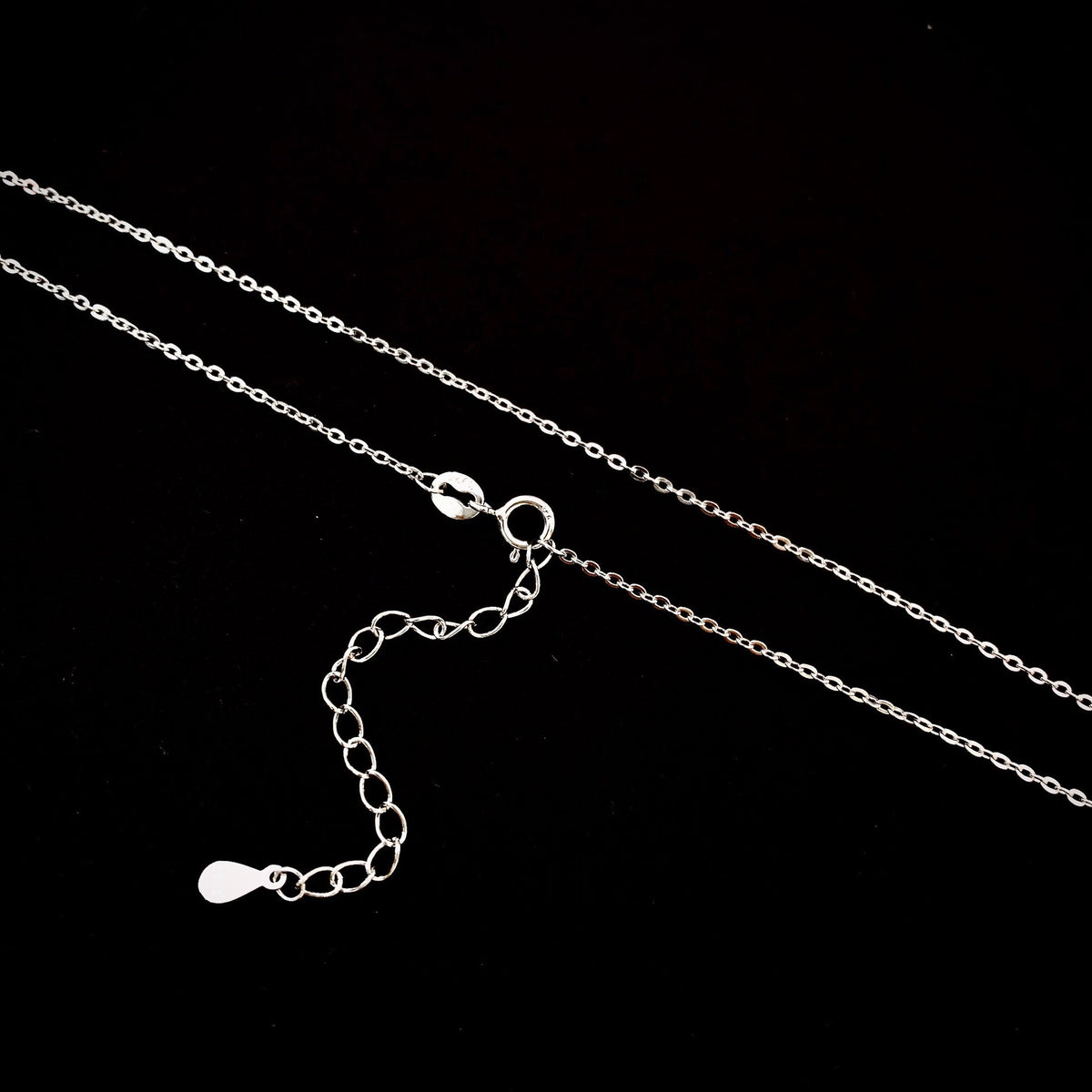 S999 Fine Silver Mermaid Tail Necklace