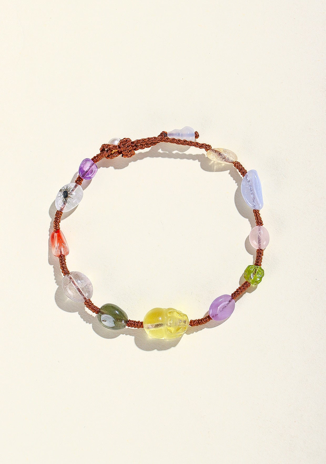 Planderful Fortune's Favor Bracelet – Hand-Woven Crystal Design