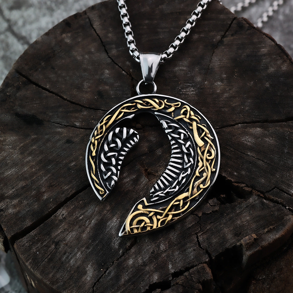 Cross-Border E-Commerce Amazon Neckwear Viking Pendant Necklace