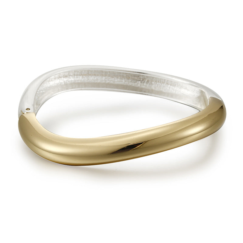 Unique Artisan Bracelet for Women, Chic and Elegant Handcrafted Design, Zinc Alloy Composition, Trendy European and American Style Statement Piece