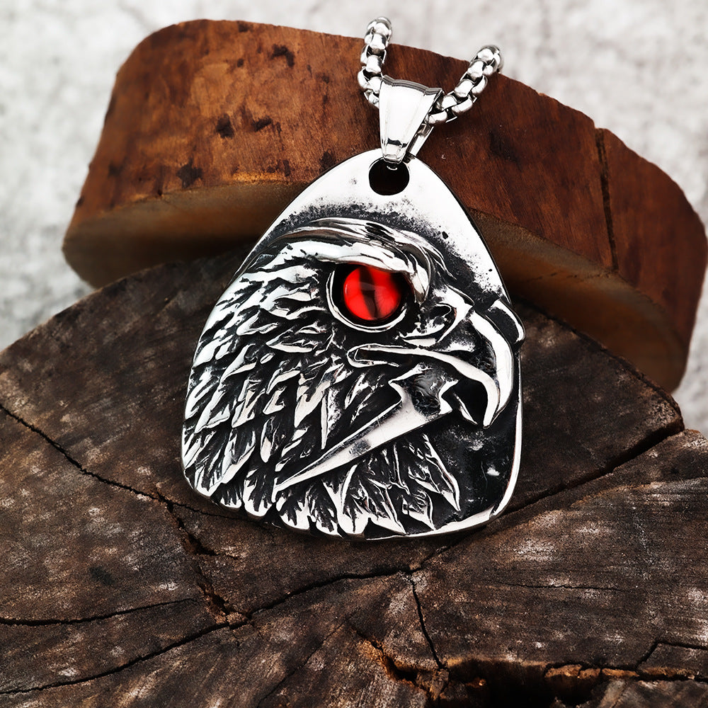 Temu Hot European And American Retro Men's Jewelry Pendant Eagle Necklace