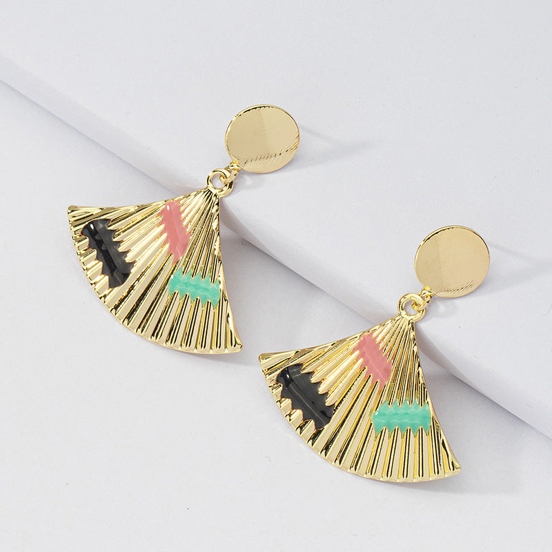 Exquisite Metal Drop Earrings from Planderful's Vienna Verve Collection