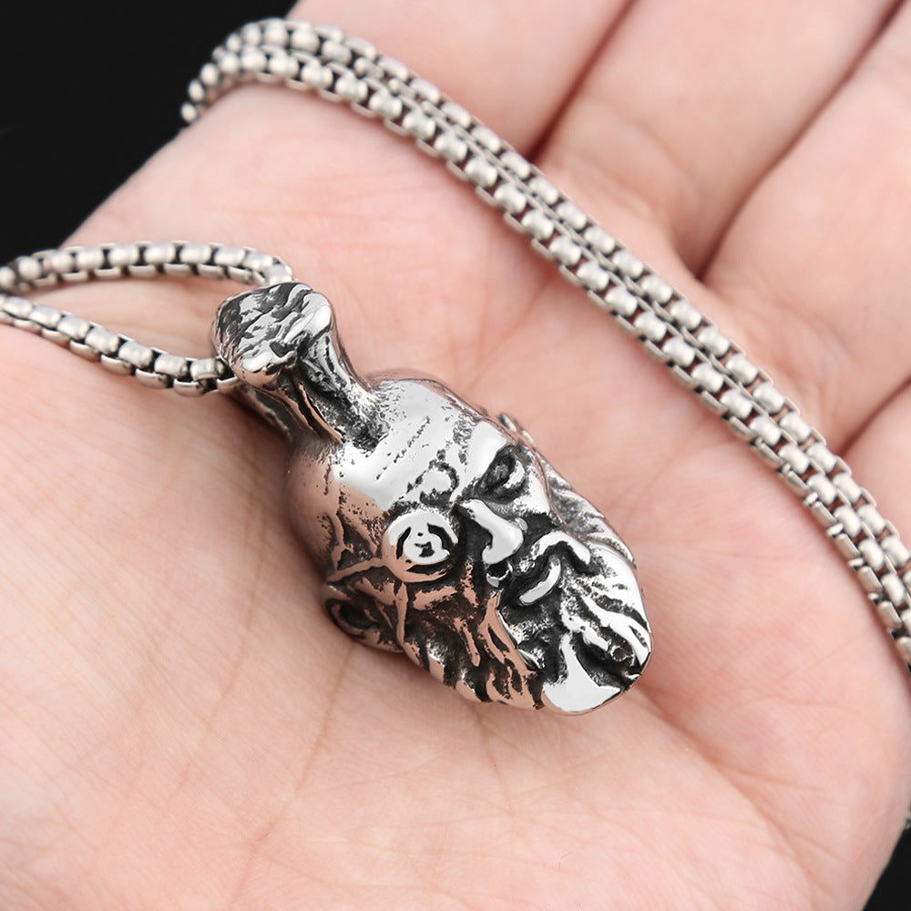 European American Fashion Titanium Steel Necklace for Men