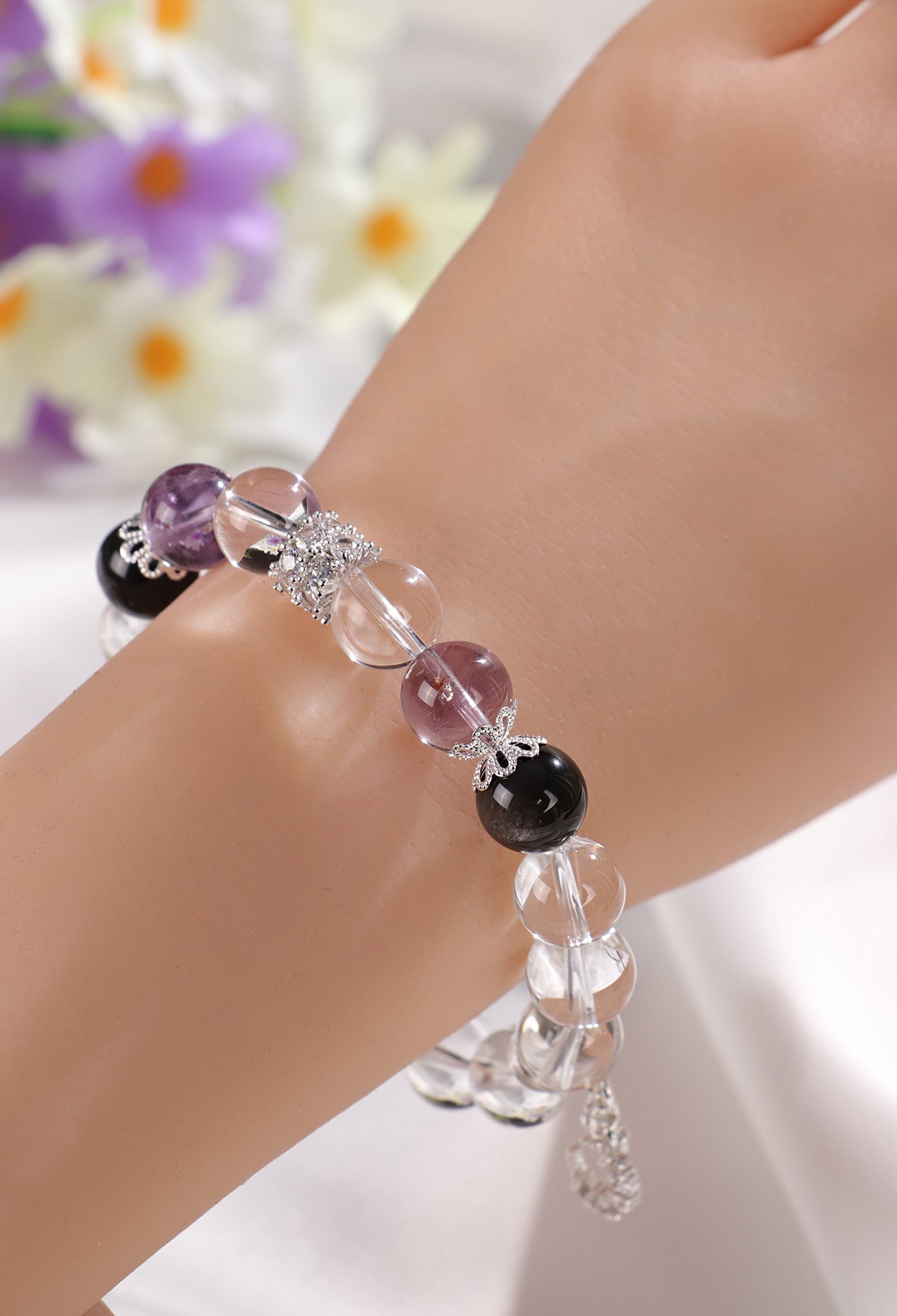 Planderful Fortune's Favor Bracelet – Elegant Crystal Star and Moon Design