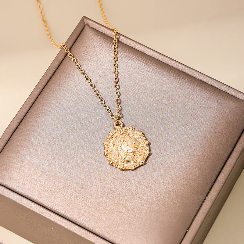 European Charm Coin Pendant Necklace - Vienna Verve Collection