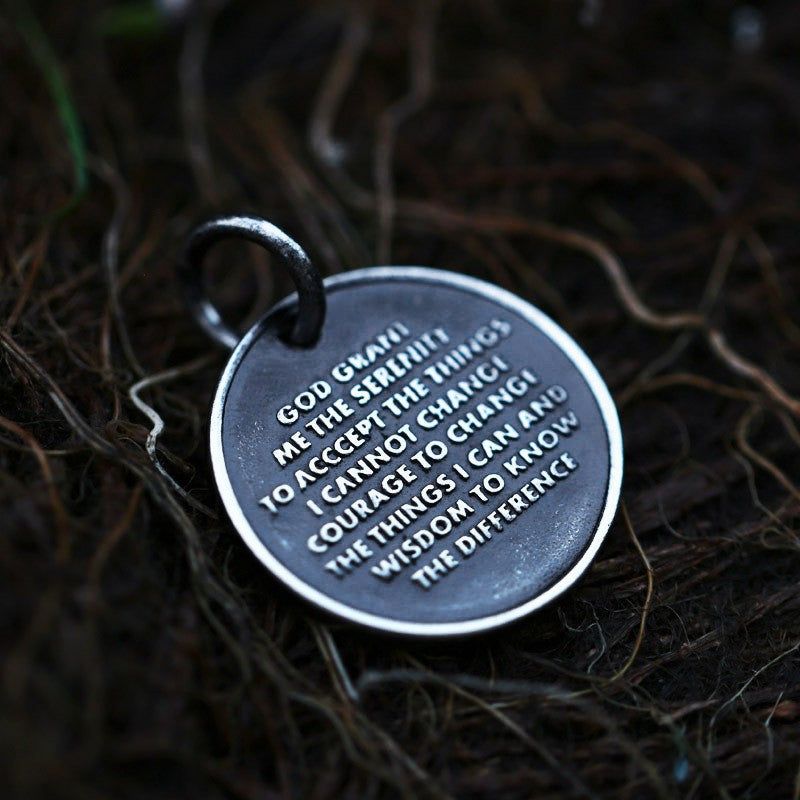 Men's Vintage Titanium Steel Pendant - Retro Prayer Hand Accessory Wholesale