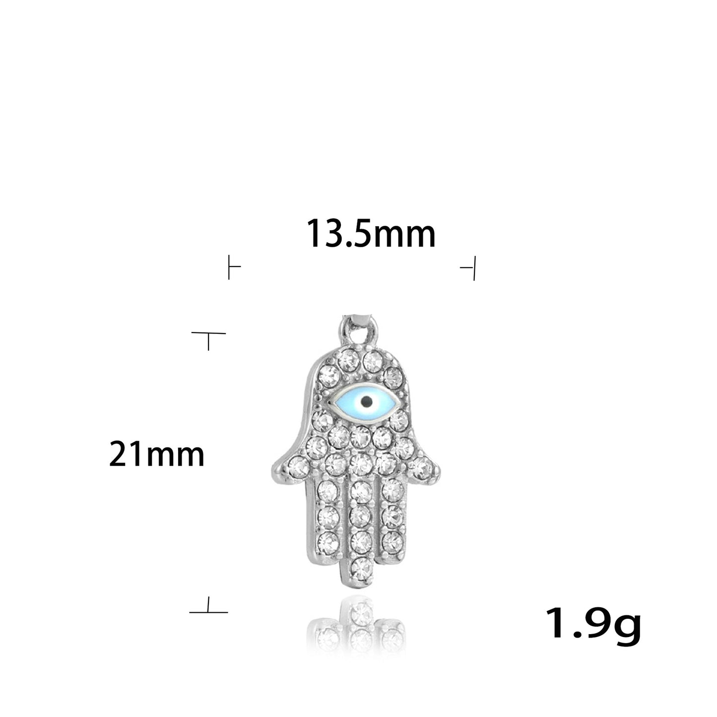 European And American Stainless Steel Hand Pendant Necklace