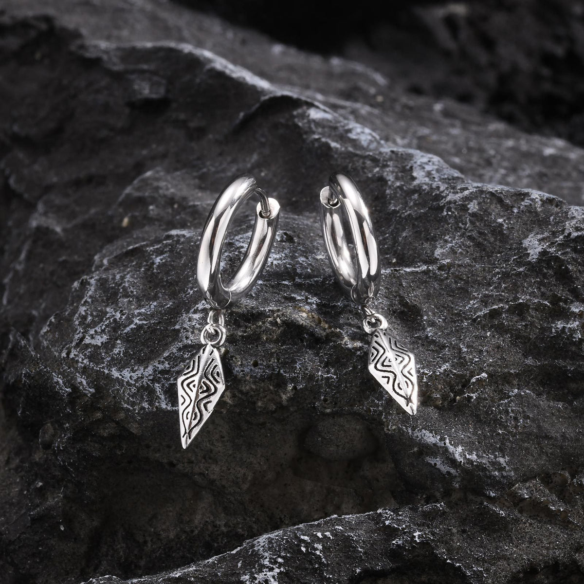 11111 Stainless Steel Geometric Earrings