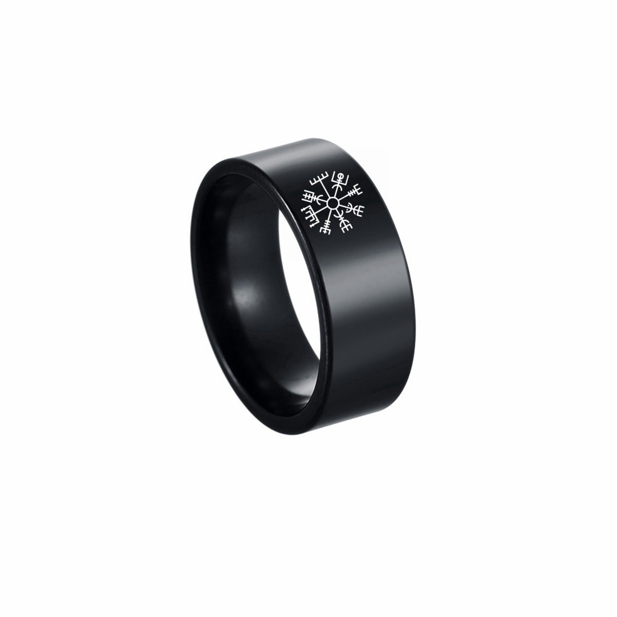 Planderful Collection Everyday Genie Stainless Steel Ring Celtic Knot Viking Rune Ring For Men Unisex Protection