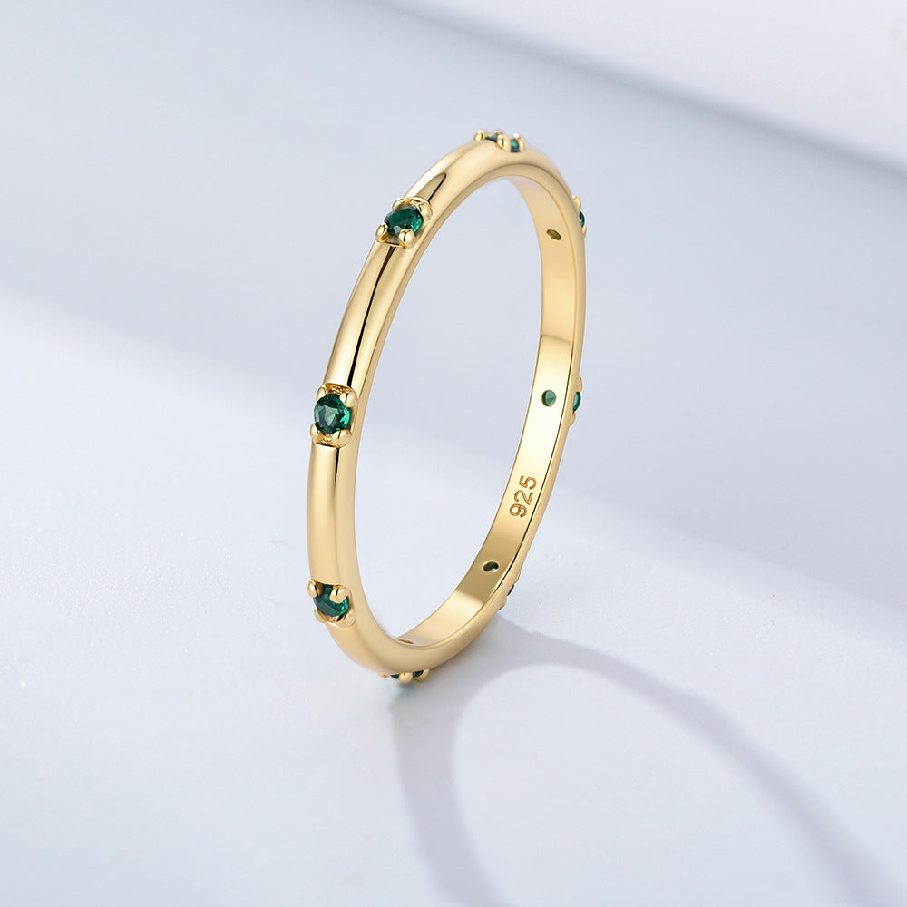 S925 Sterling Silver Zircon Ring Style Zircon Ring
