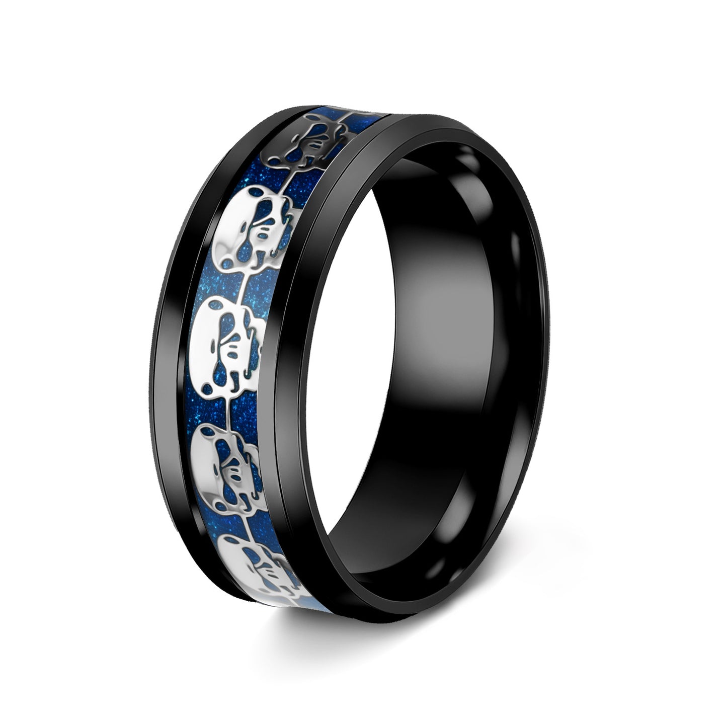 Planderful Everyday Genie Punk Skull Ring For Unisex Style In Durable Steel For Halloween Fashion