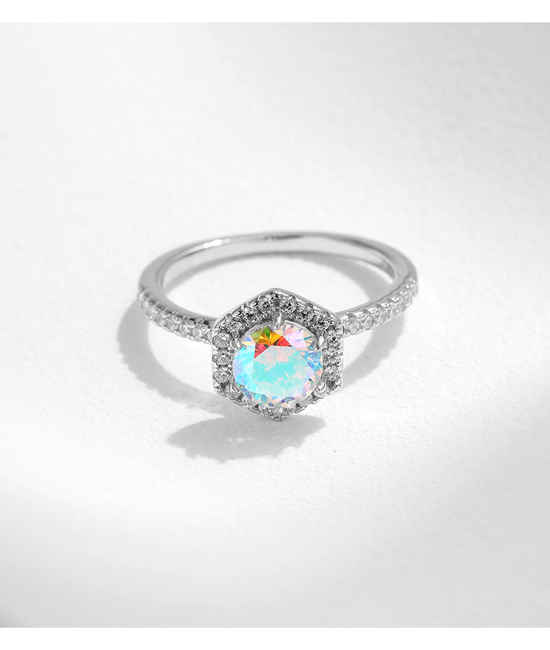 Everyday Genie Sterling Silver Zirconia Gradient Ring