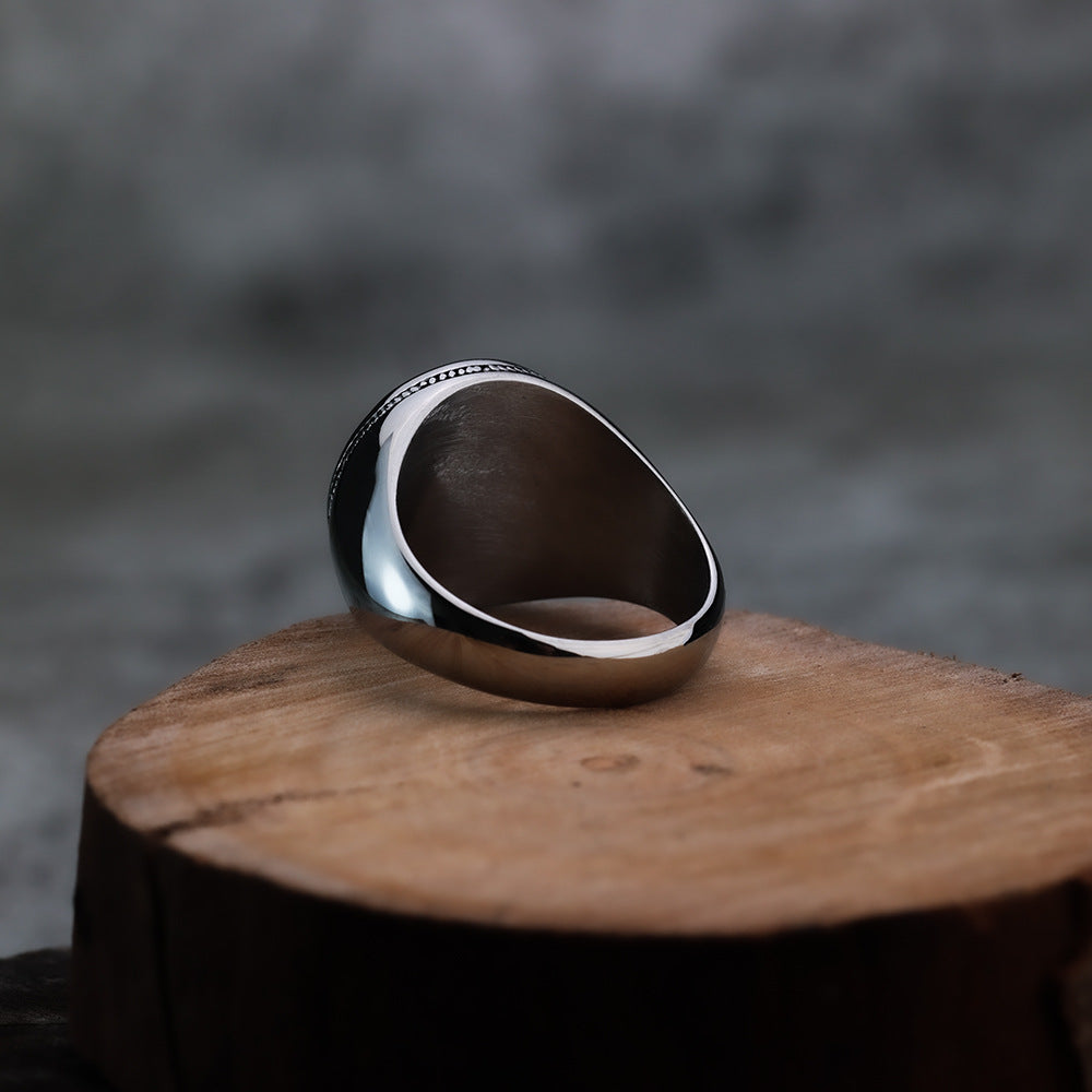 Nordic Viking Ring Solid Stainless Steel Jewelry for Men