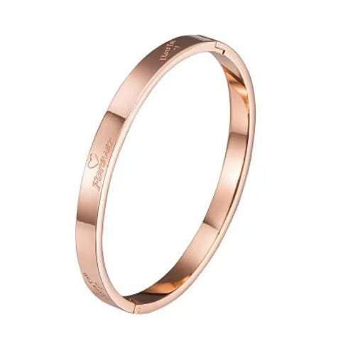 Planderful Jewelry Gold Bracelet Forever For Women