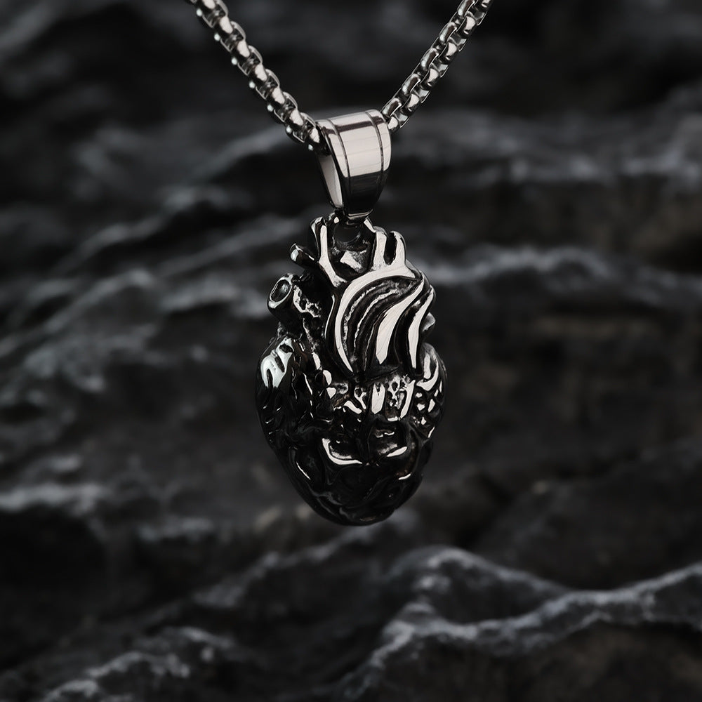 European And American Retro Stainless Steel Men's Pendant Necklace