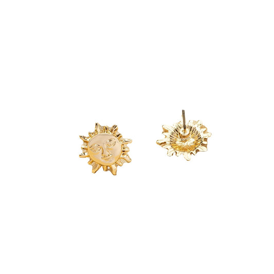 Sunflower Stud Earrings - Vienna Verve Collection, Metal Street Photography Fashion Design