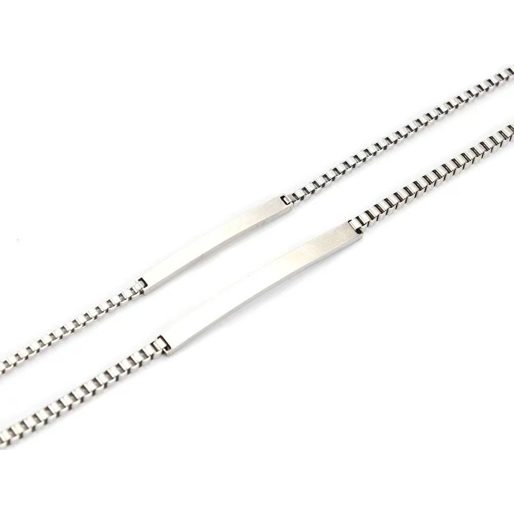 Planderful Jewelry Steel Couple Bracelet Unisex Gift