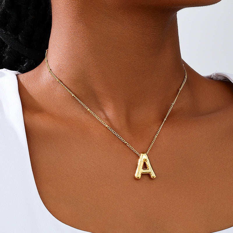 Planderful Vienna Verve Necklace – Stylish Gold Ball Chain Design