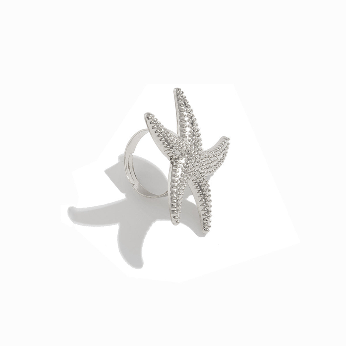 Planderful Vienna Verve Ring – Adjustable Hollow Flower Design