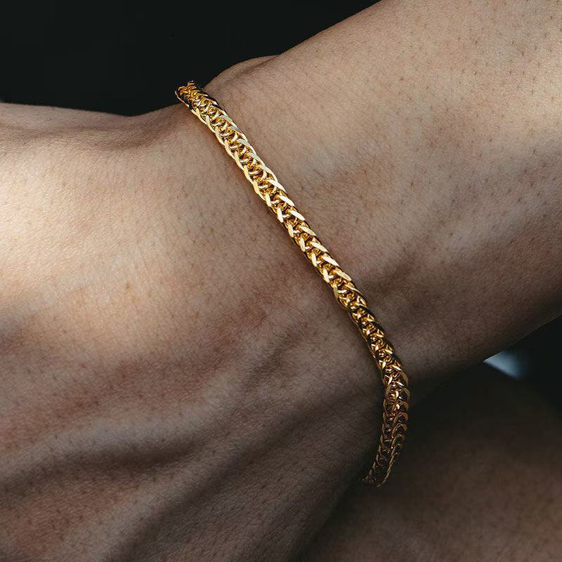 Planderful Jewelry Stainless Steel Double Layer Cuban Bracelet Unisex For Him And Her Everyday Accessory