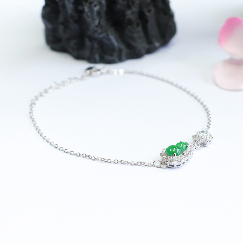Green Jadeite Gourd Bracelet