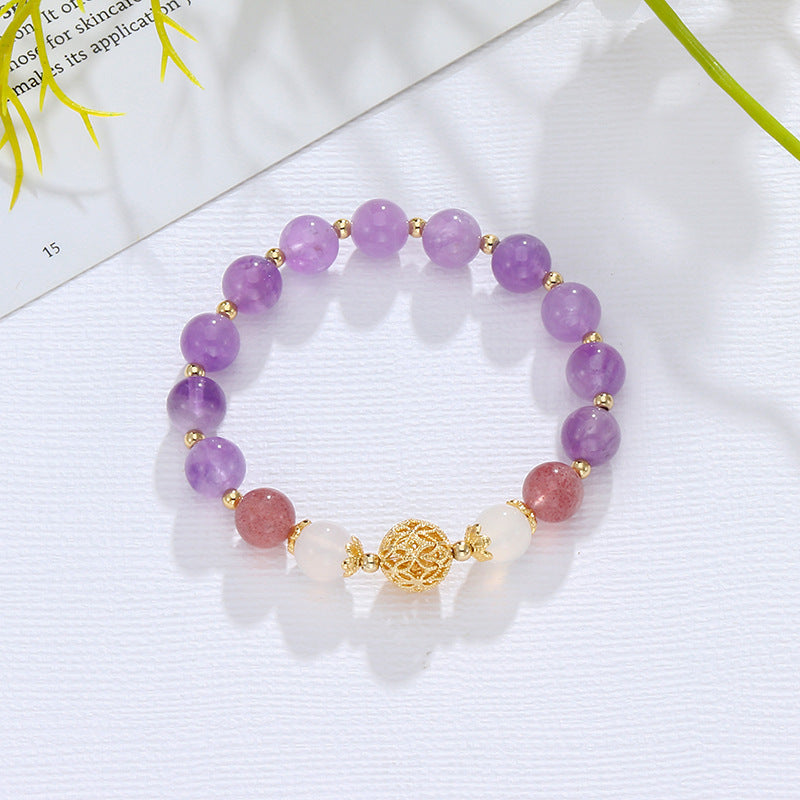 Exquisite Natural Amethyst Bracelet - Perfect Gift for Any Occasion