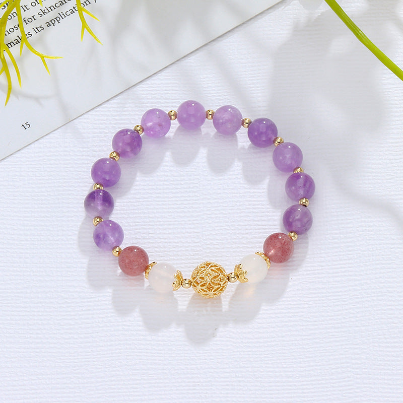 Exquisite Natural Amethyst Bracelet - Perfect Gift for Any Occasion