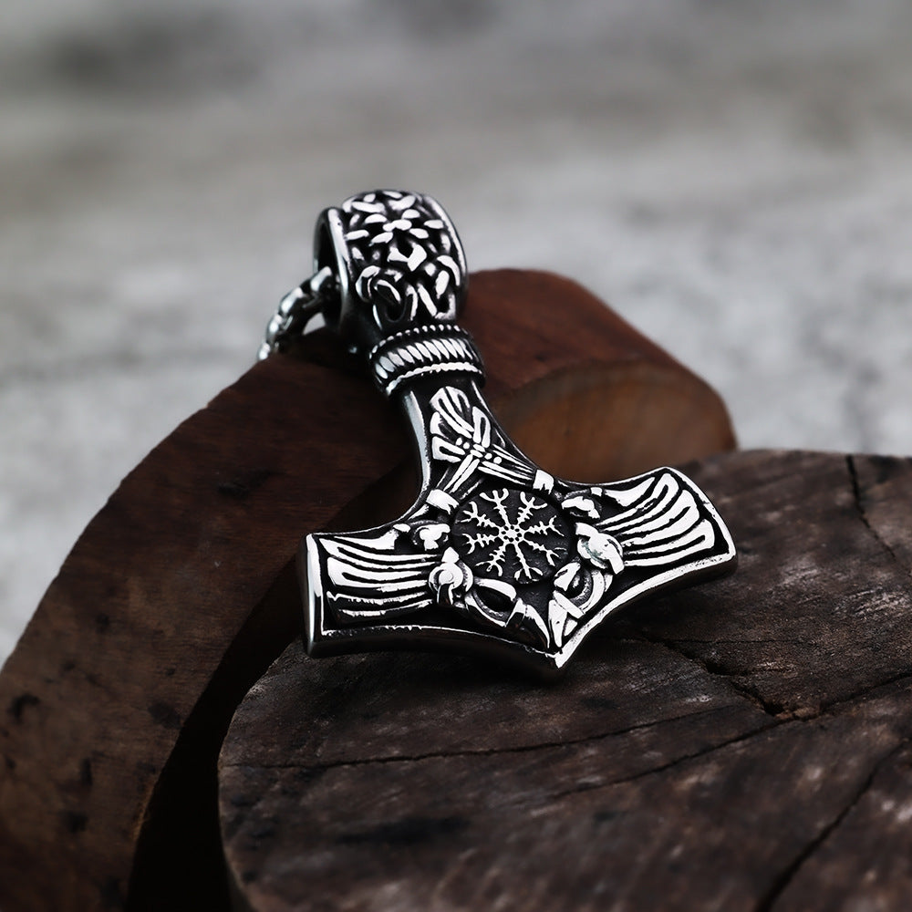 Foreign Trade Market Amazon Thor's Hammer Pendant Necklace