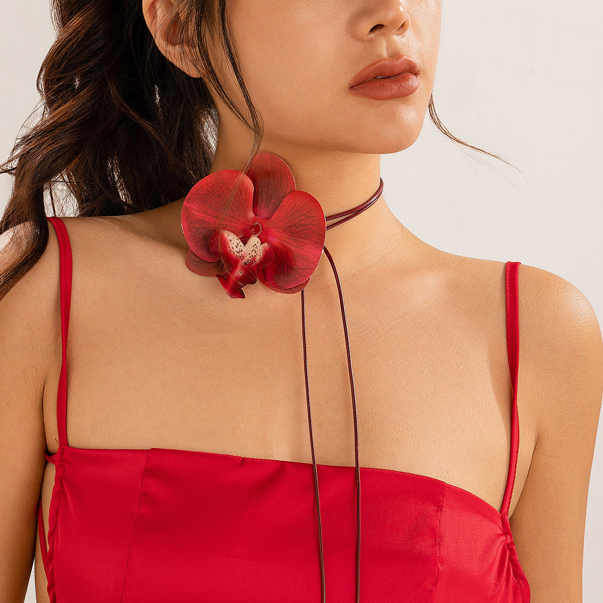 Phalaenopsis Flower Wrap Choker