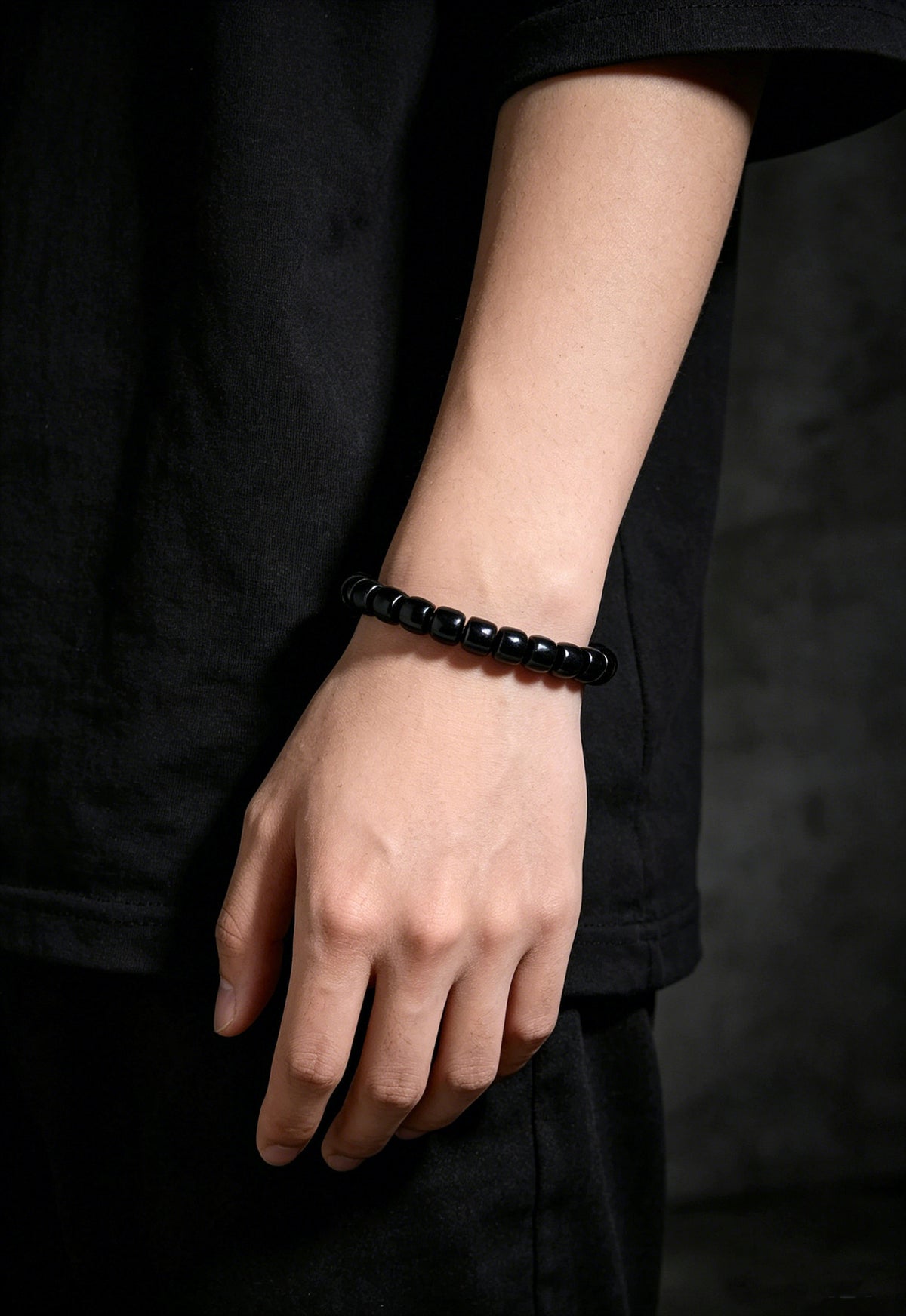 Obsidian Straight-Cut Bracelet