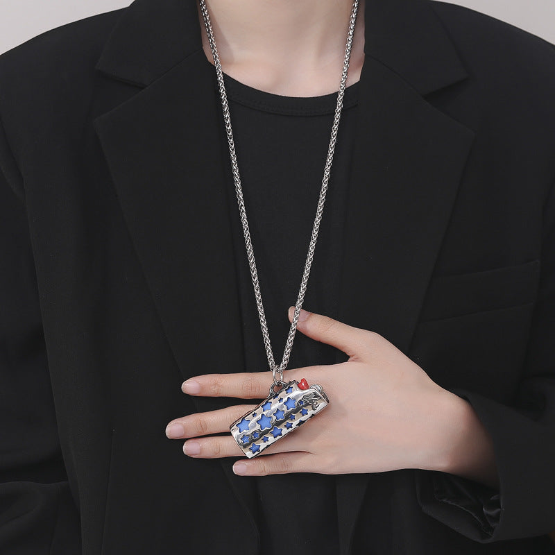 Steel Necklace – Statement Lighter Case