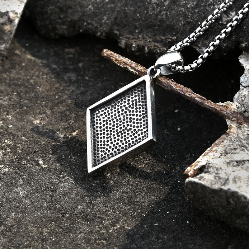 Titanium Steel Retro Locomotive Pendant for Men - 1% Club Personality Jewelry